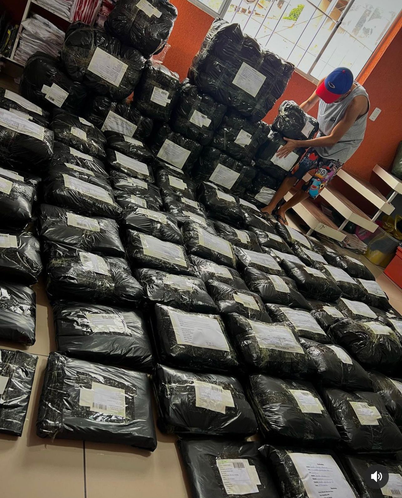 Pedidos embalados para todo o Brasil